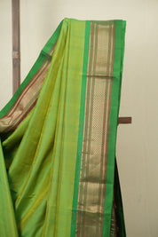 Parrot Green Silk Paithani Saree - SRPGSPS802
