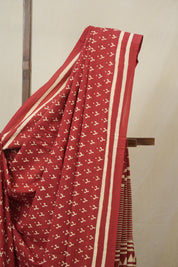 Maroon HBP Cotton Saree - SRMCS3278