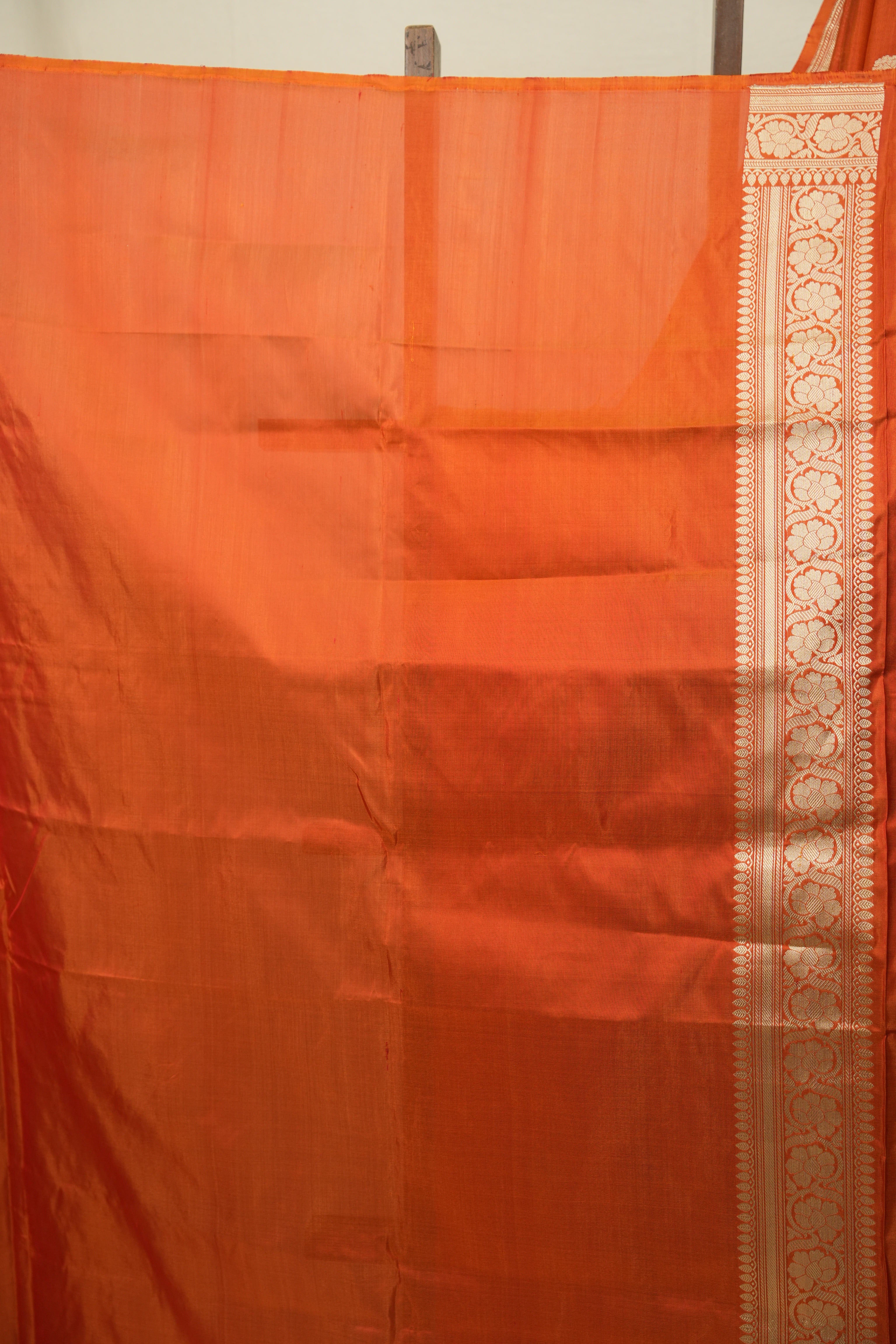 Orange Banarasi Silk Saree - SROBSS971