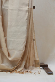Beige Maheshwari Tissue Saree - SRBMTS563