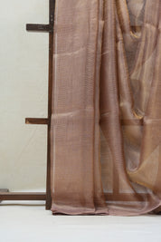 Golden Purple Tissue Tussar Silk Saree - SRGPTTSS361