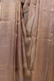 Golden Purple Tissue Tussar Silk Saree - SRGPTTSS361