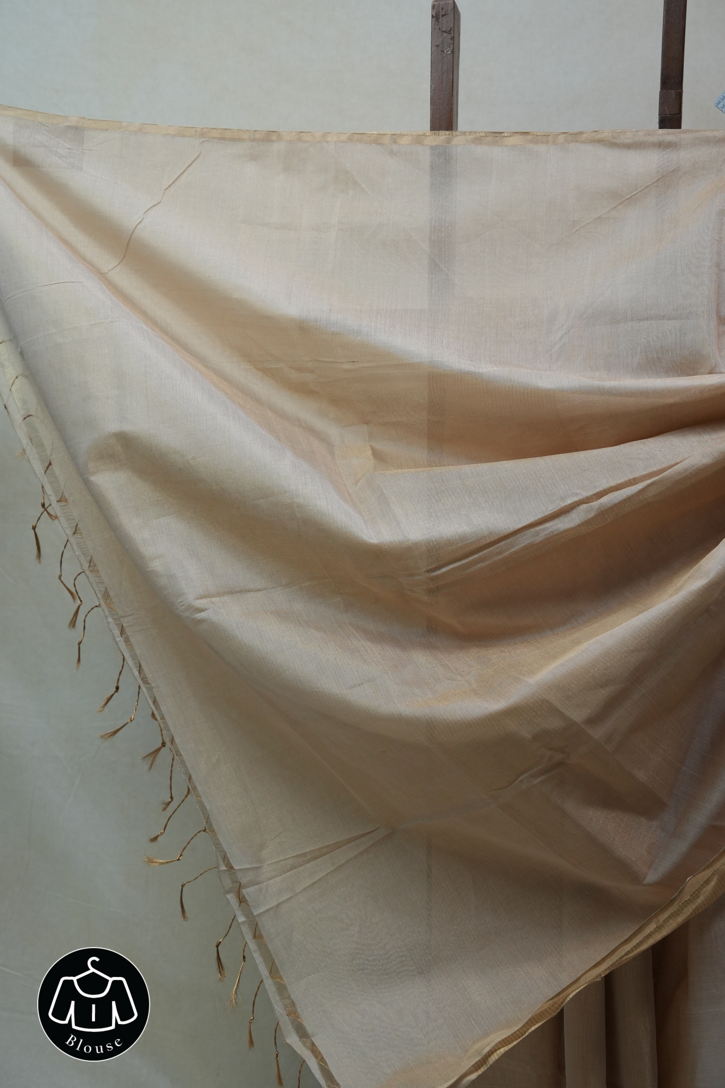 Beige Maheshwari Tissue Saree - SRBMTS563