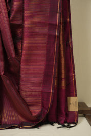 Magenta Raw Silk Saree - SRMRSS1025