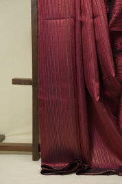 Magenta Raw Silk Saree - SRMRSS1025