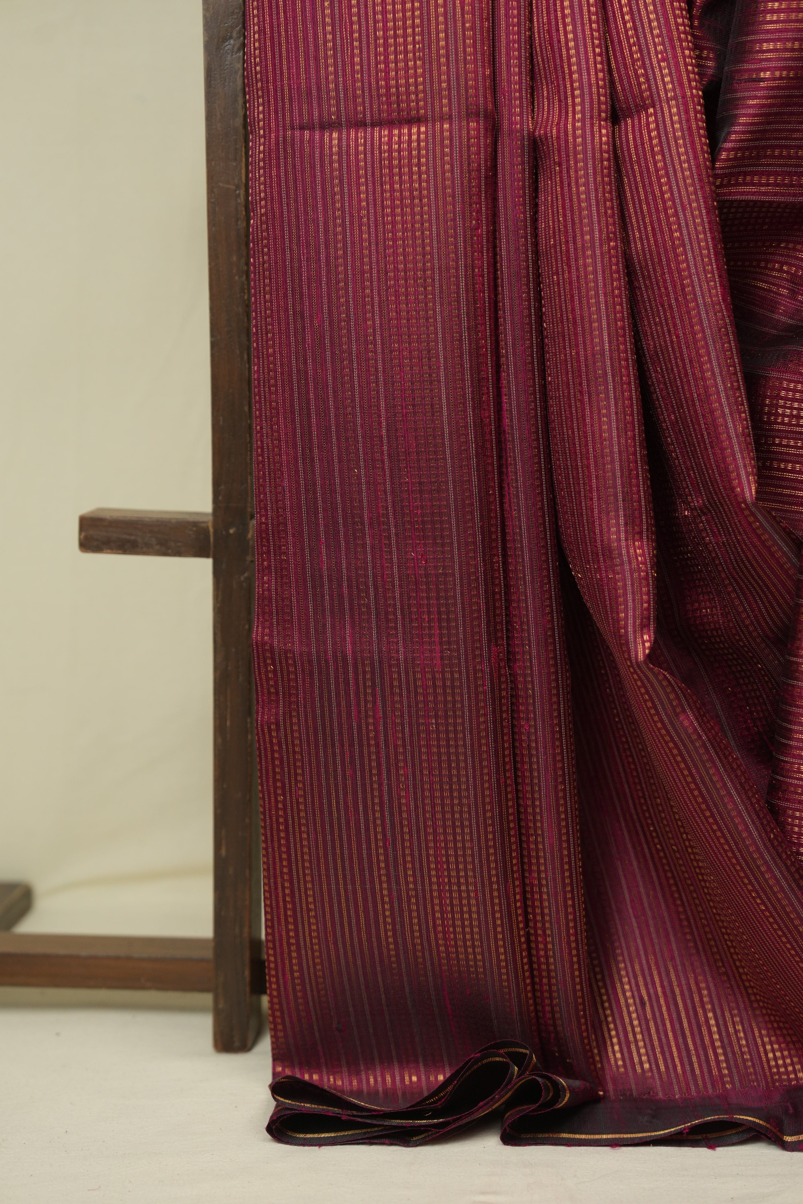 Magenta Raw Silk Saree - SRMRSS1025