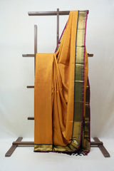 Yellow Kanjivaram Silk Saree - SRYKSS893
