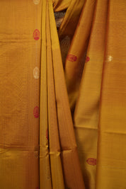 Dual Tone Mustard Maheshwari Saree - SRDTMMS1317