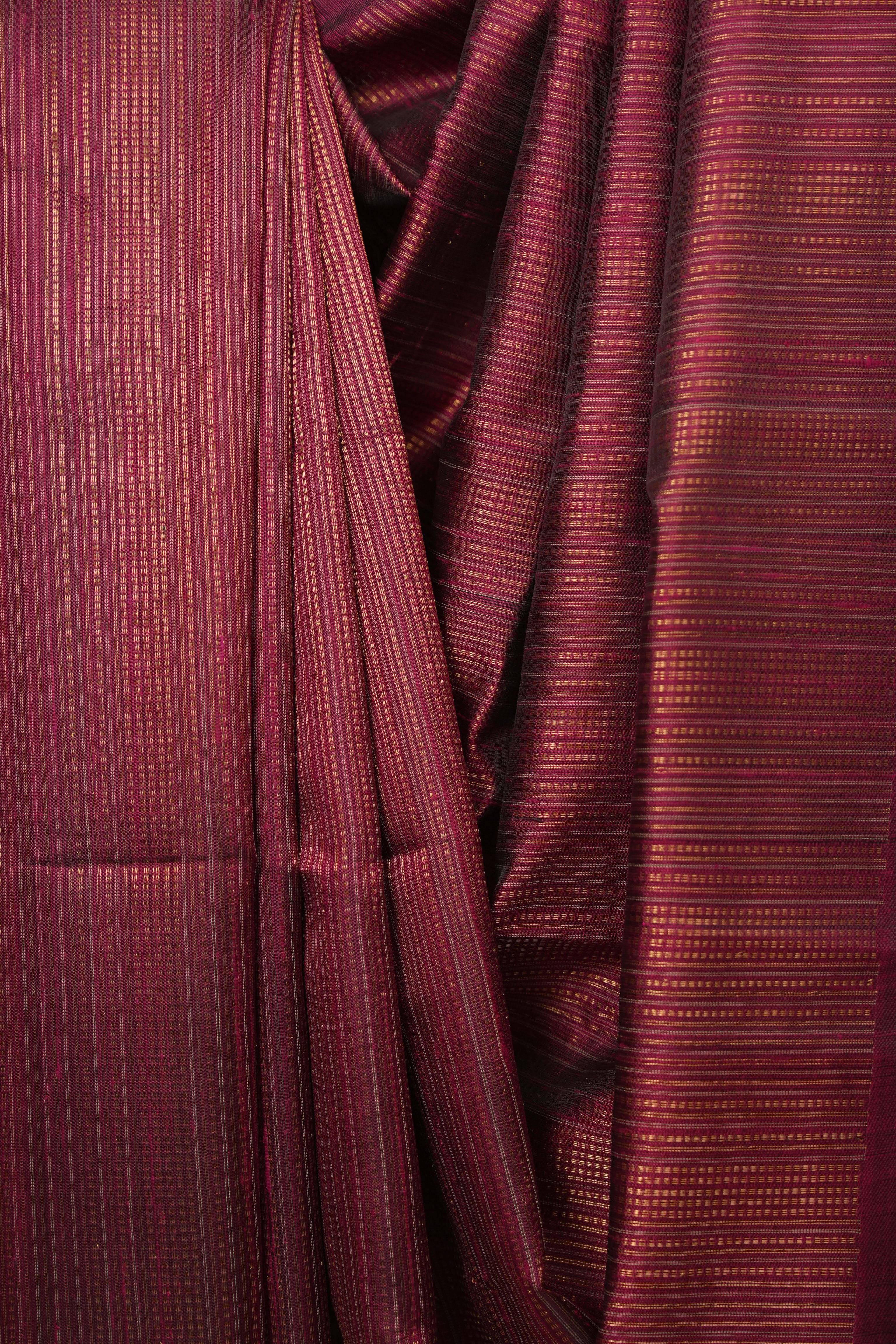 Magenta Raw Silk Saree - SRMRSS1025