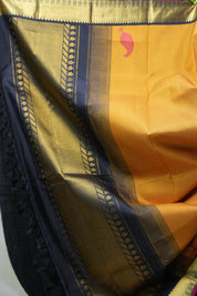 Yellow Kanjeevaram Silk Saree - SRYKSS893