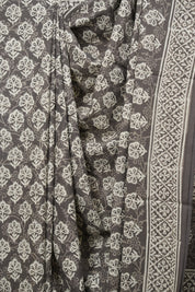 Grey HBP Cotton Saree - SRGCS3642