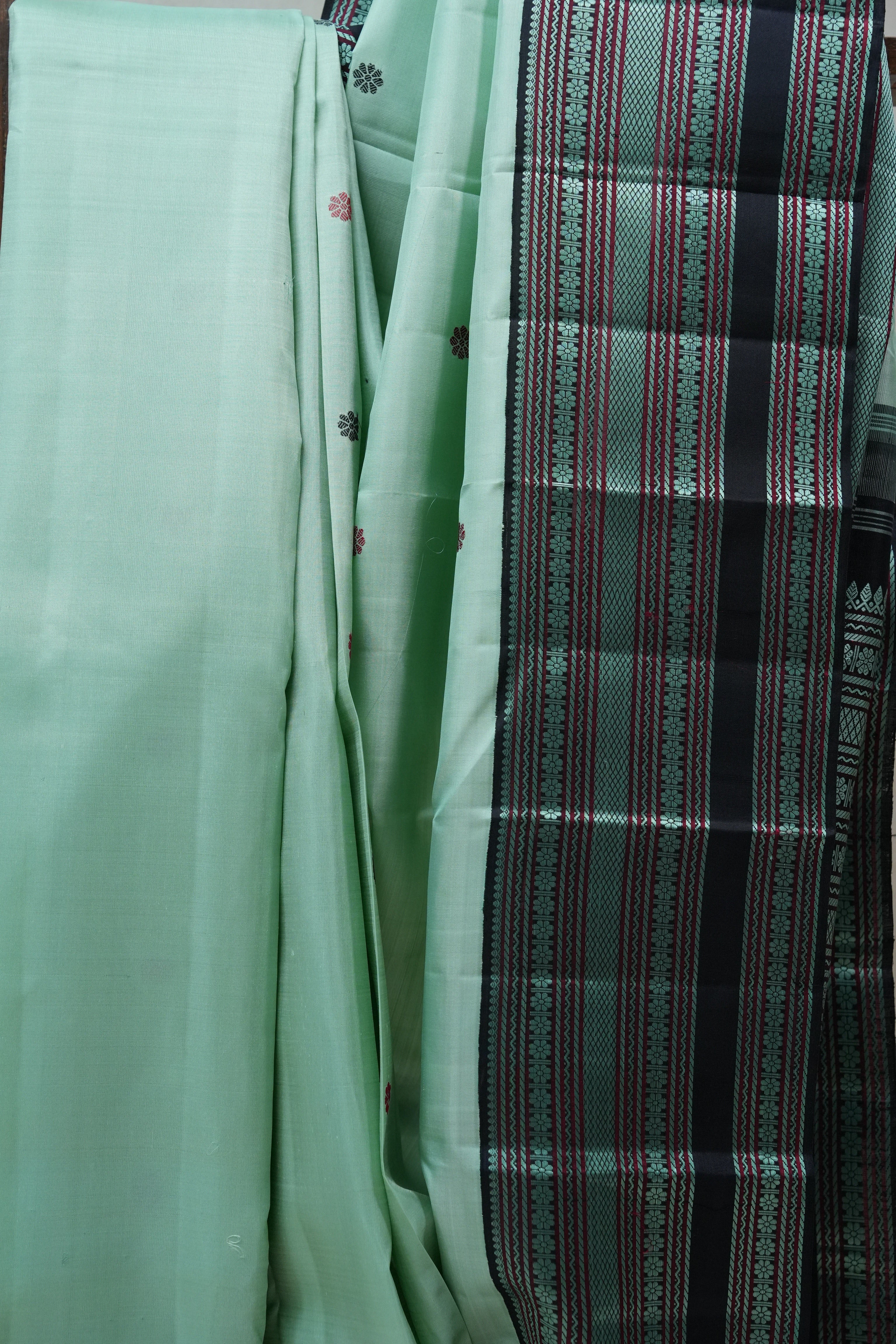 Pista Green Kanjeevaram Silk Saree - SRPGKSS895