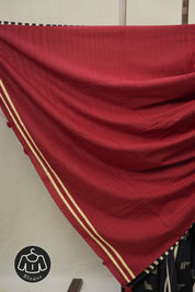 Black HBP Cotton Saree - SRBCS3281