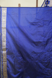 Navy Blue Banarasi Silk Saree - SRNBBSS958