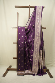Purple Banarasi Silk Saree - SRPBSS959