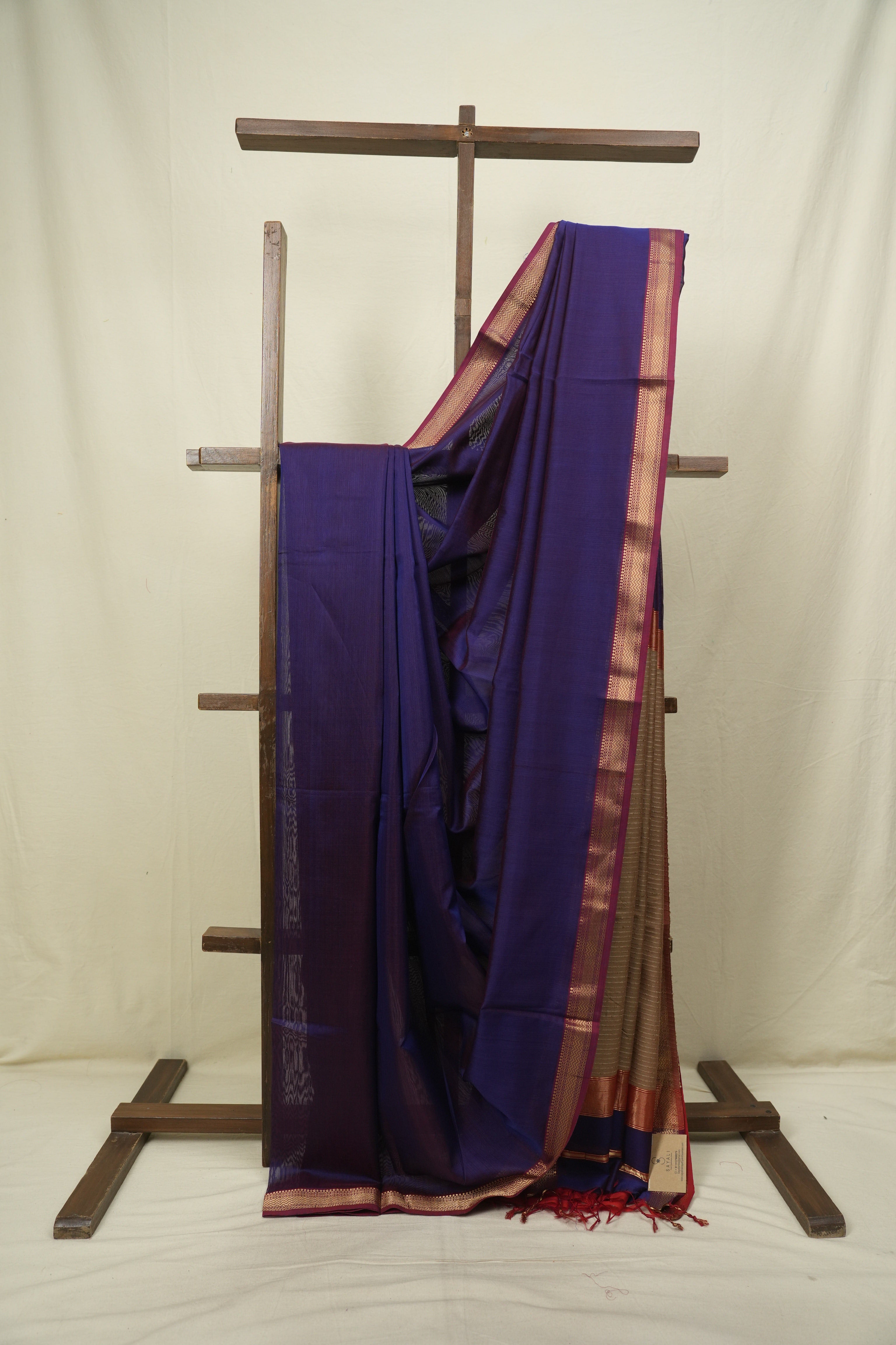 Purple Maheshwari Saree- SRPMS1351