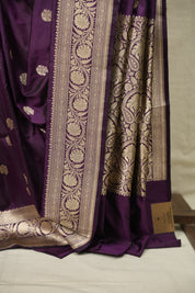 Purple Banarasi Silk Saree - SRPBSS959