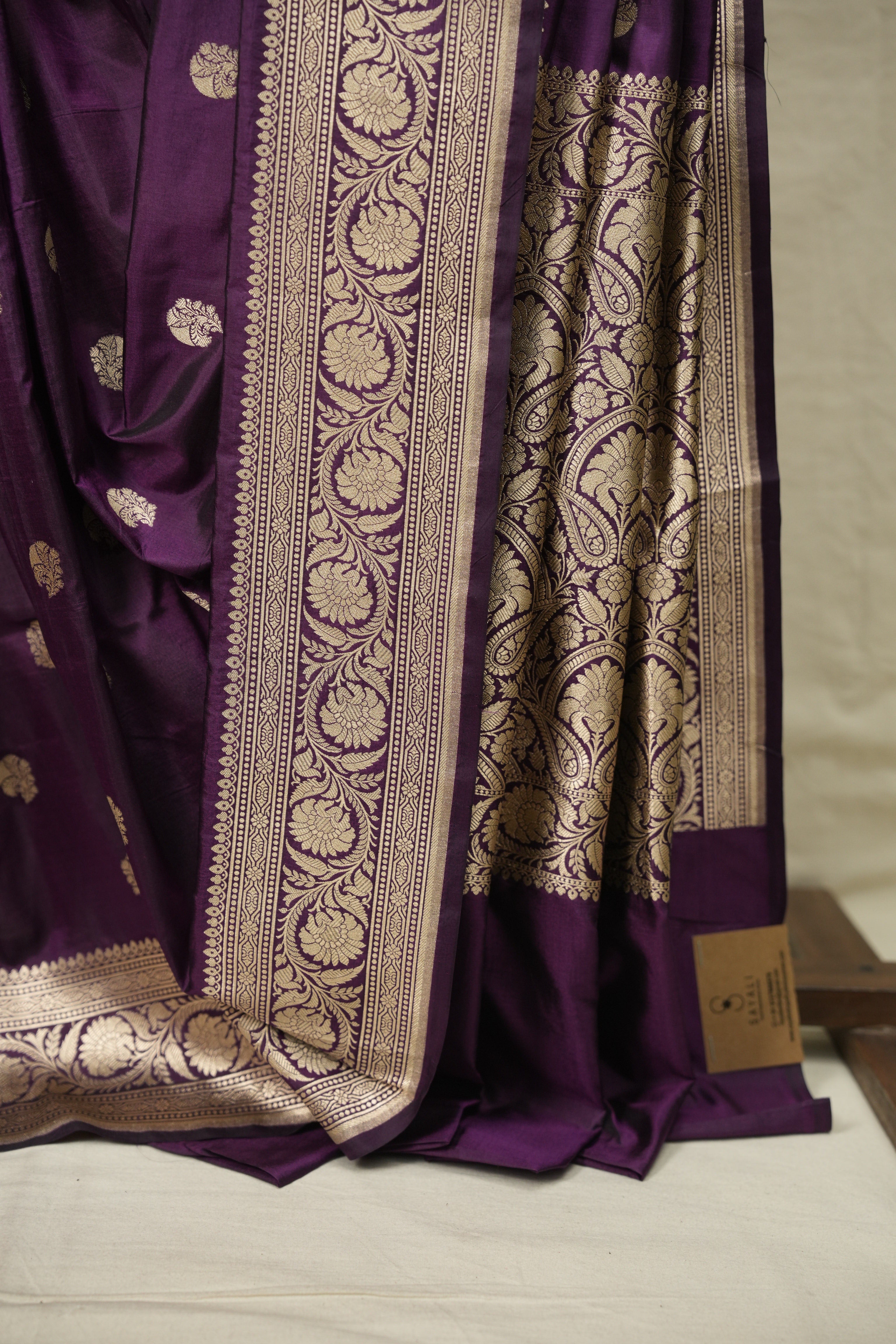 Purple Banarasi Silk Saree - SRPBSS959