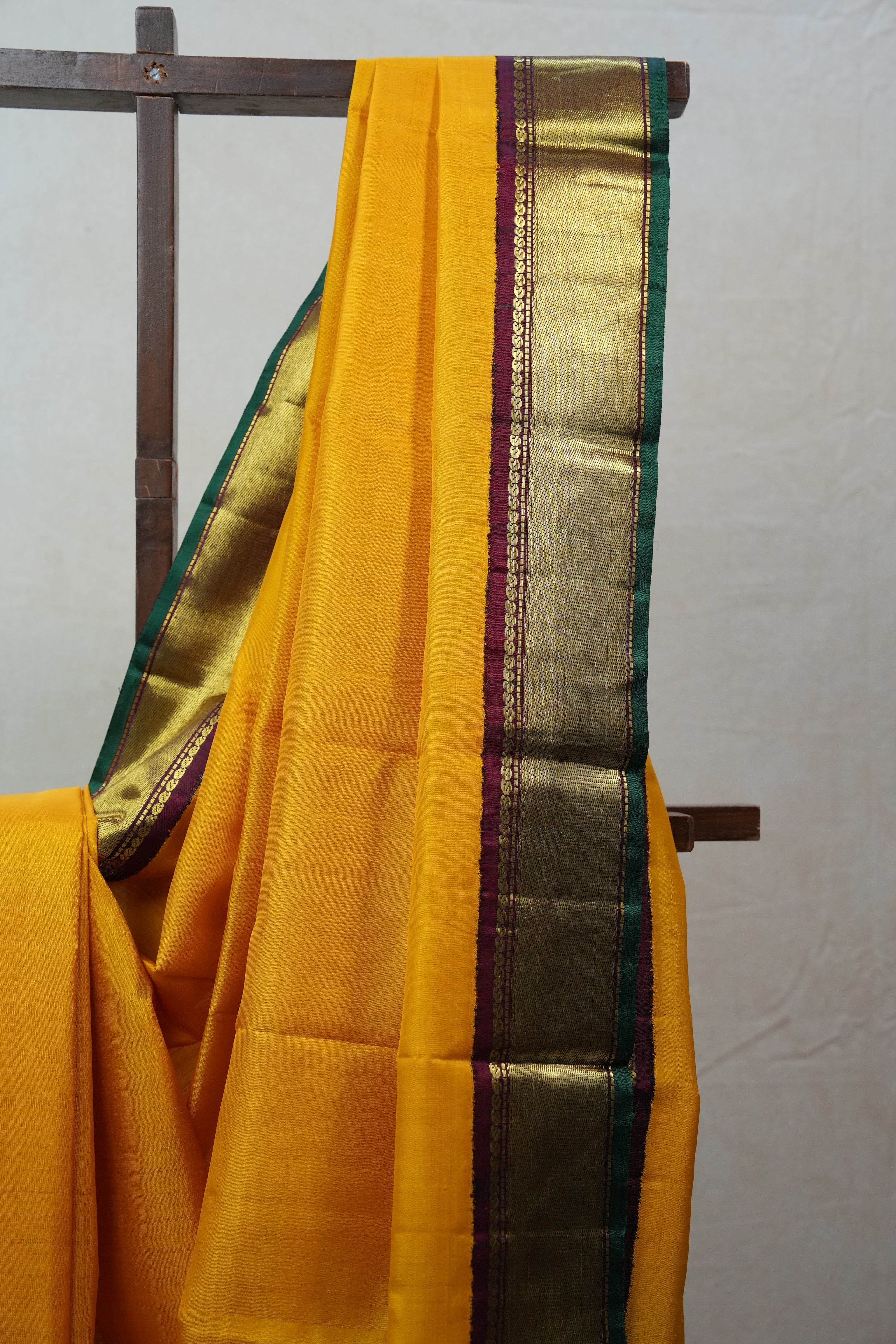 Yellow Kanjeevaram Silk Saree - SRYKSS905