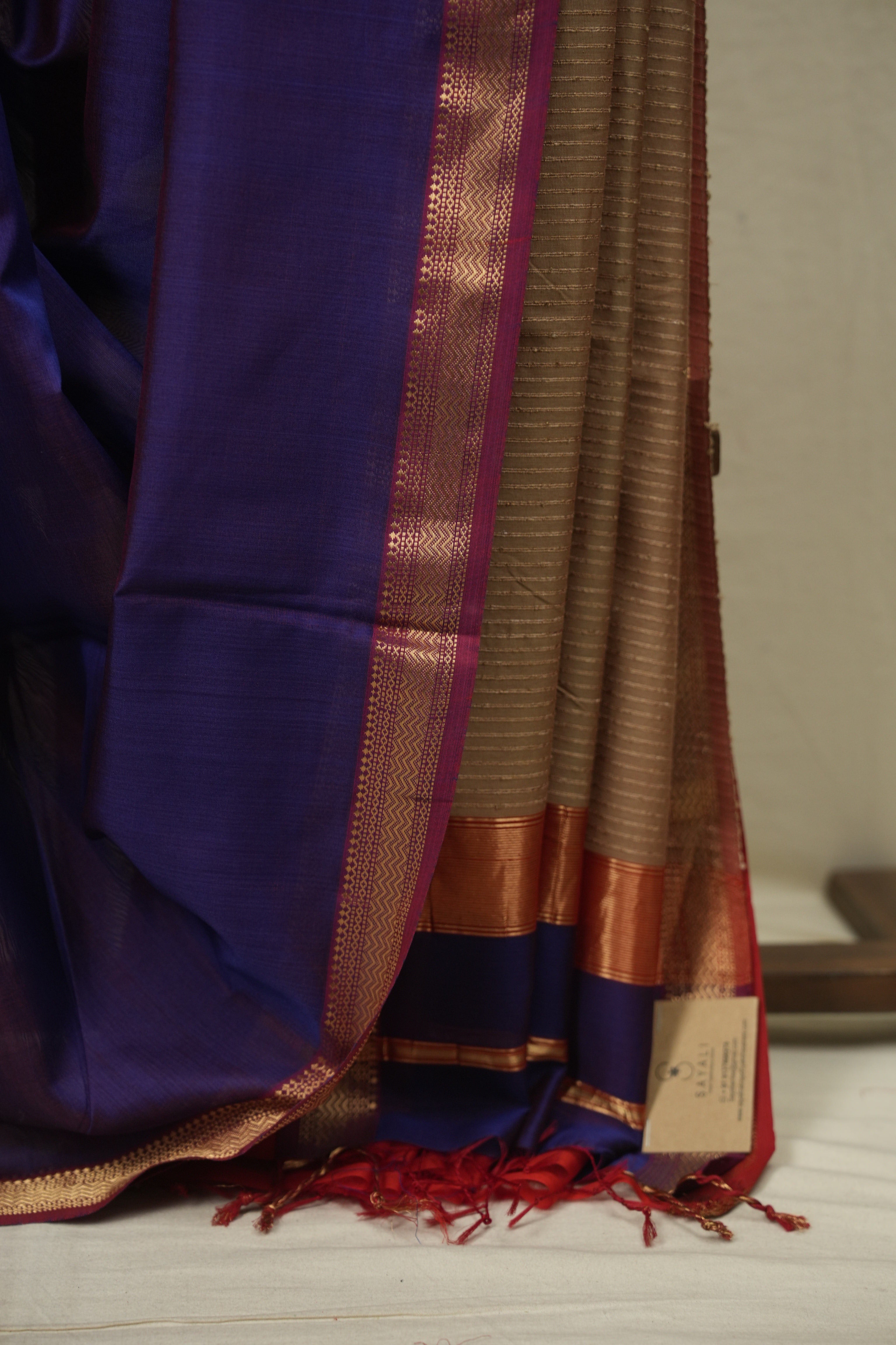 Purple Maheshwari Saree- SRPMS1351