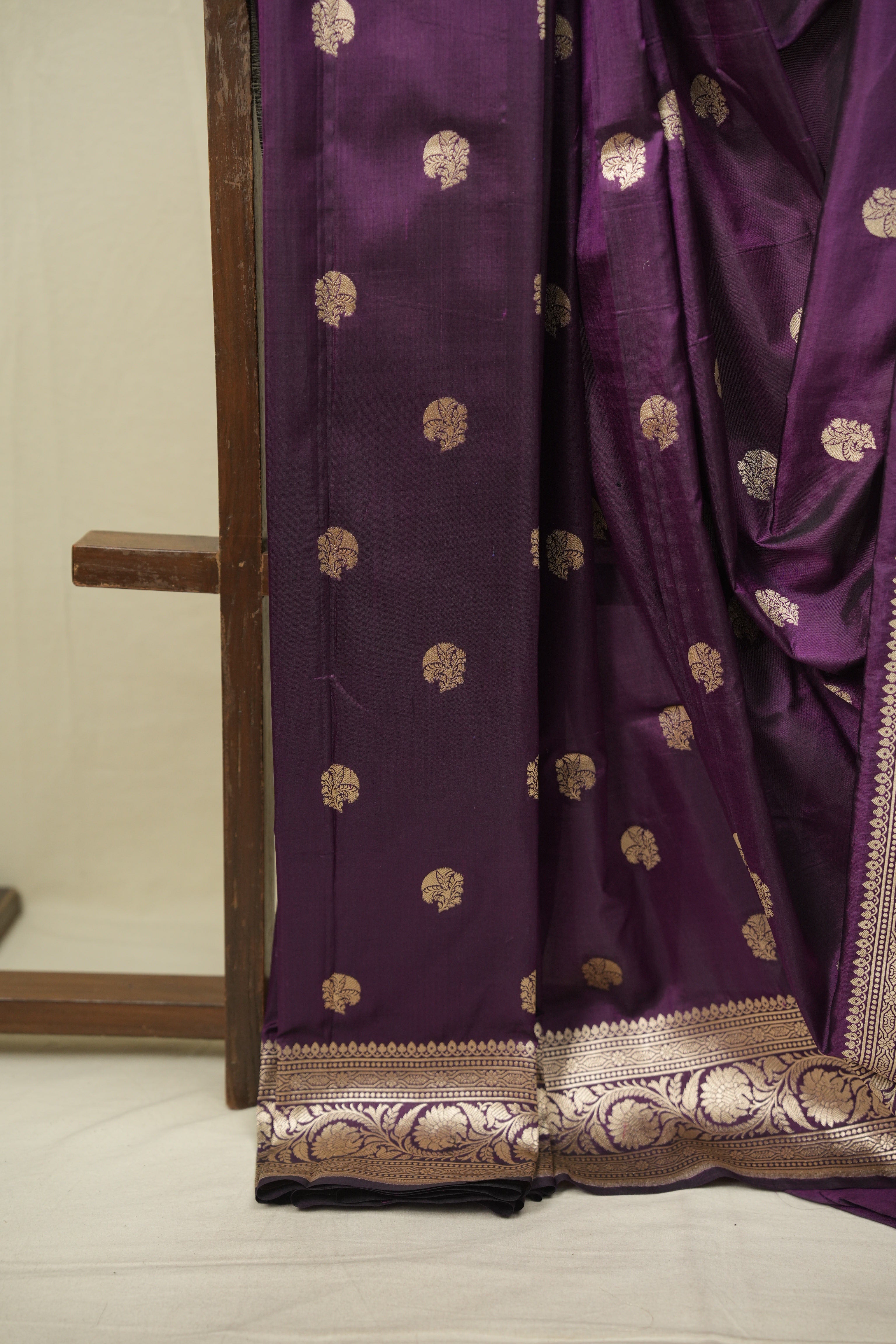 Purple Banarasi Silk Saree - SRPBSS959