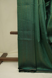 Dark Green Raw Silk Saree - SRDGRSS1026