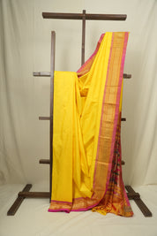 Yellow Silk Paithani Saree - SRYSPS792
