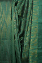 Dark Green Raw Silk Saree - SRDGRSS1026