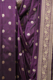 Purple Banarasi Silk Saree - SRPBSS959