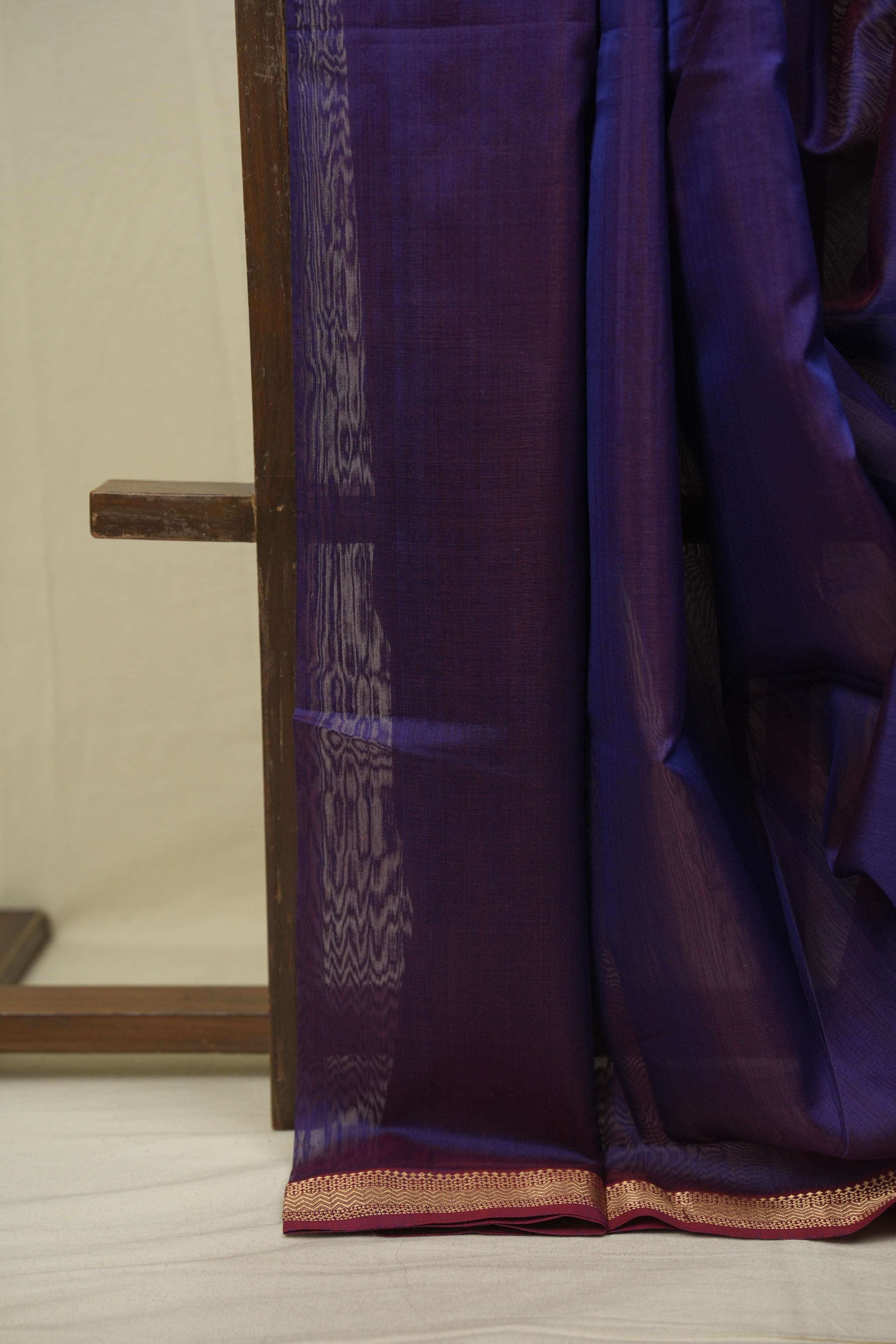 Purple Maheshwari Saree- SRPMS1351