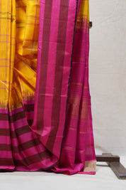 Yellow Kanjeevaram Silk Saree - SRYKSS899