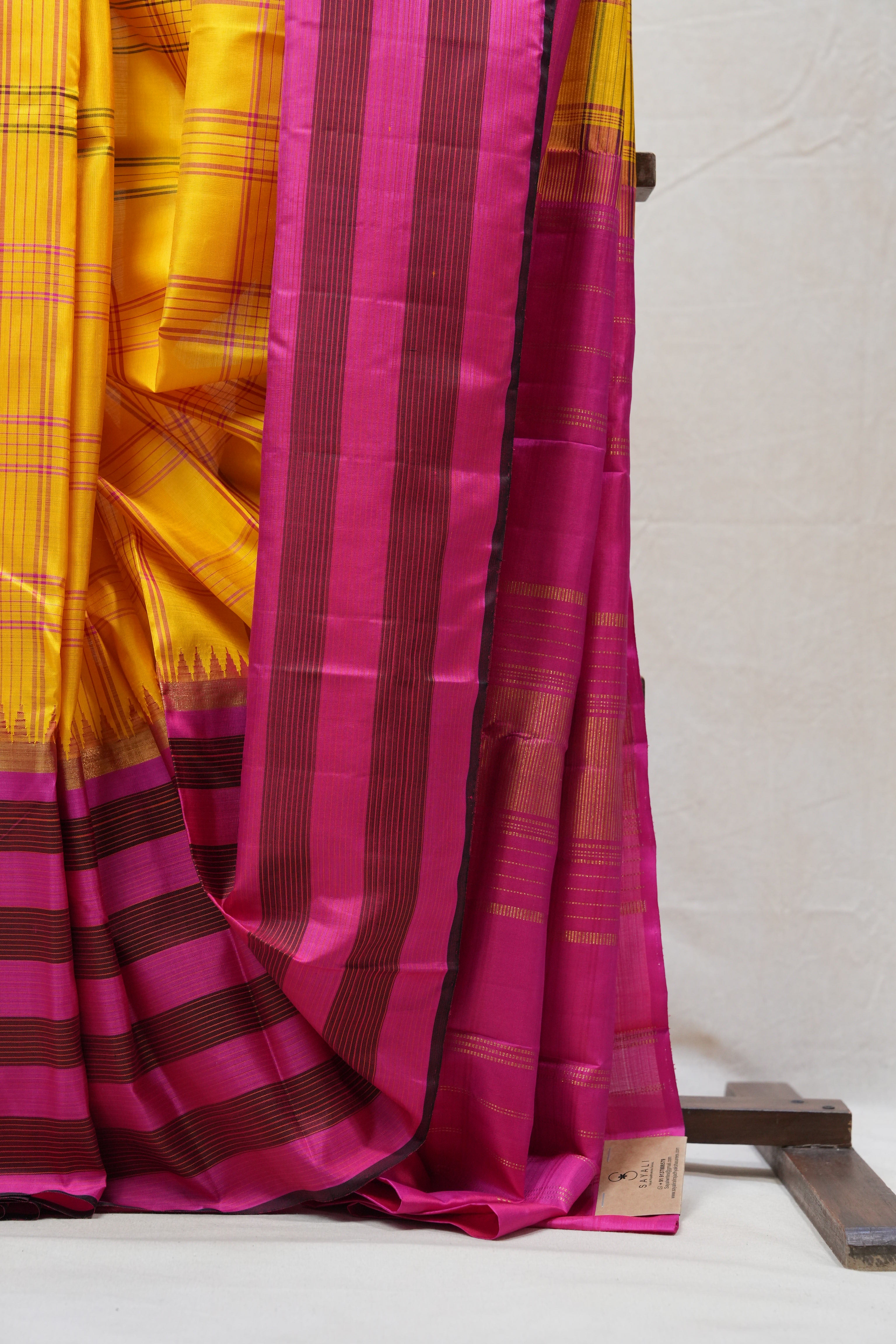 Yellow Kanjeevaram Silk Saree - SRYKSS899