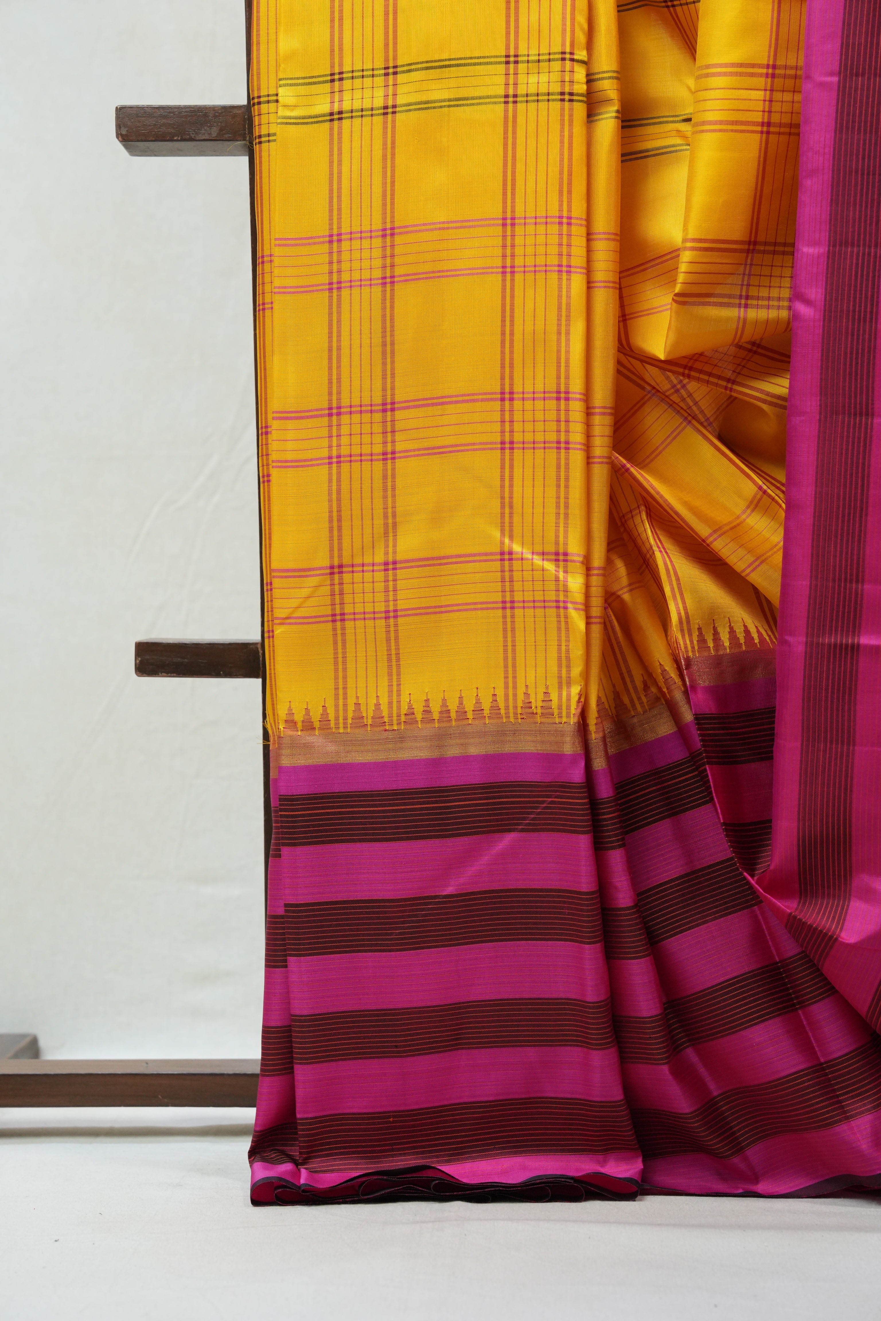 Yellow Kanjeevaram Silk Saree - SRYKSS899