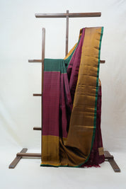 Wine Kanjeevaram Silk Saree - SRWKSS898
