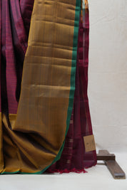 Wine Kanjeevaram Silk Saree - SRWKSS898