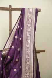 Purple Banarasi Silk Saree - SRPBSS959