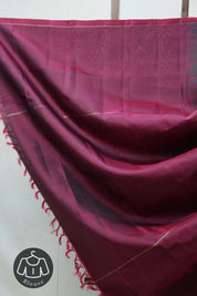 Wine Kanjeevaram Silk Saree - SRWKSS898