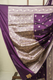 Purple Banarasi Silk Saree - SRPBSS959