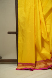 Yellow Silk Paithani Saree - SRYSPS792