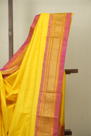 Yellow Silk Paithani Saree - SRYSPS792