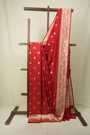 Red Banarasi Silk Saree - SRRBSS960