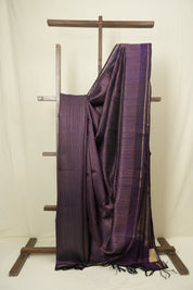 Deep Purple Raw Silk Saree - SRDPRSS1029