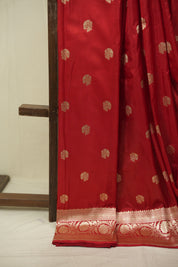Red Banarasi Silk Saree - SRRBSS960