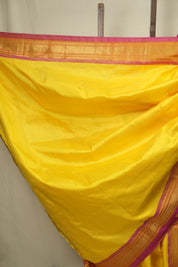 Yellow Silk Paithani Saree - SRYSPS792