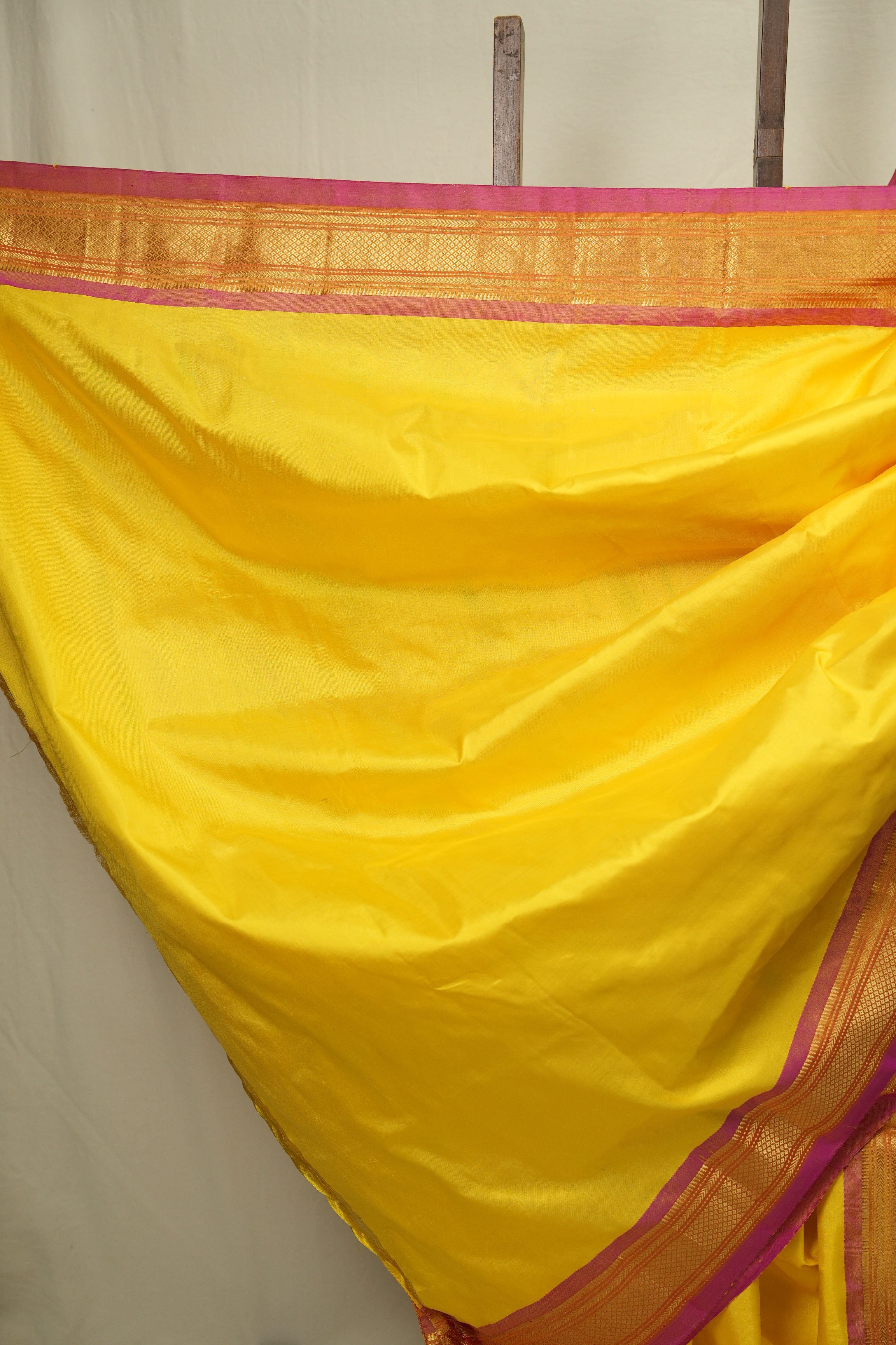 Yellow Silk Paithani Saree - SRYSPS792