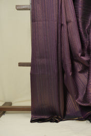 Deep Purple Raw Silk Saree - SRDPRSS1029