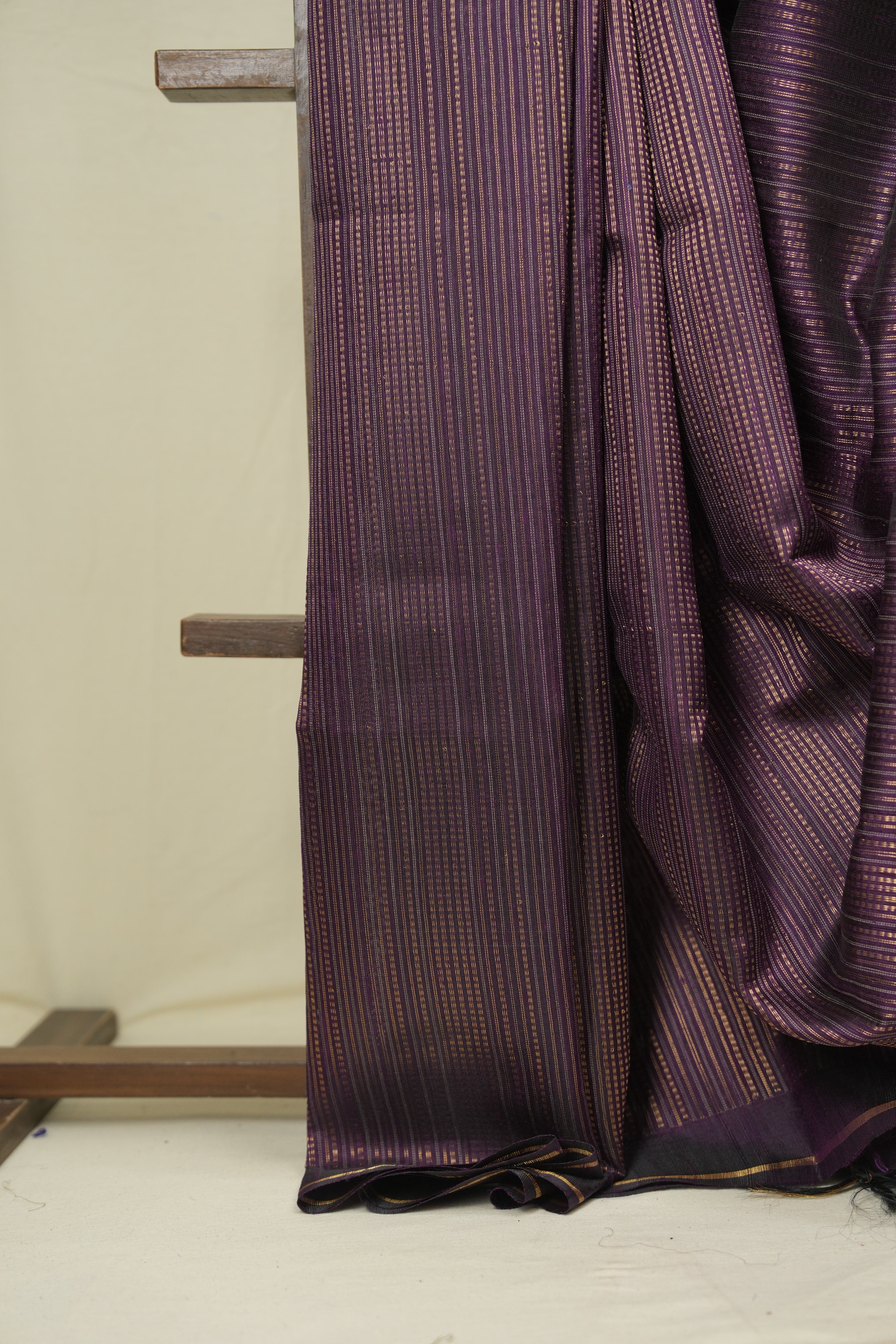 Deep Purple Raw Silk Saree - SRDPRSS1029