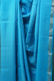 Blue Tussar Silk Saree - SRBTSS1346