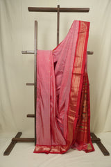 Pestle Red Silk Paithani Saree - SRPRSPS801