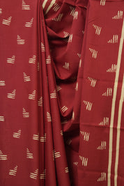 Maroon HBP Cotton Saree - SRMCS3282